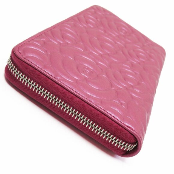 CHANEL Pink Leather Wallet - Picture 2 of 5